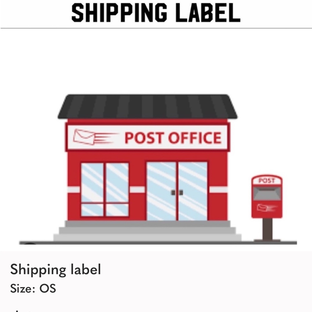 Red Post Office Illustration